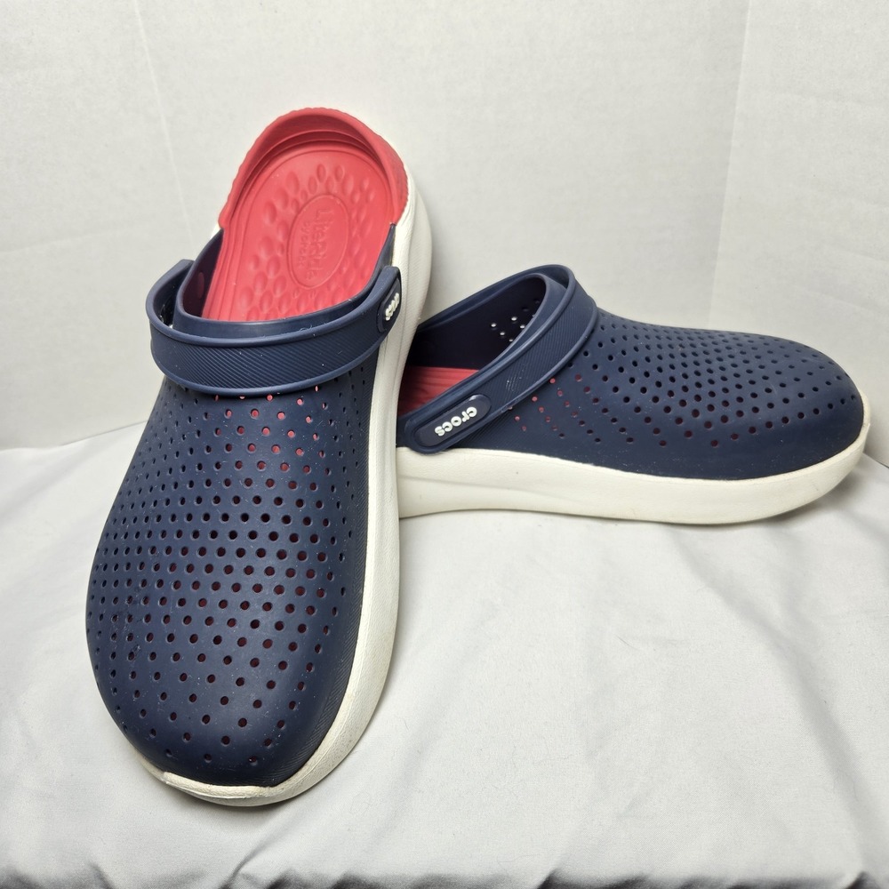Crocs LiteRide 360 Perforated Clog Navy Beach Mens 10 Womens 12 Comfort Strap